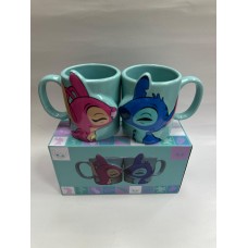 Öpüşen Stitch 2li Kupa Bardak