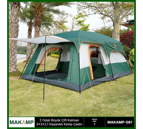 MAKAMP 2 odalı kamp çadırı