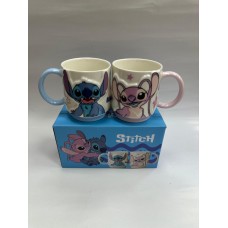 Stitch 2li Kabartmalı Kupa Bardak
