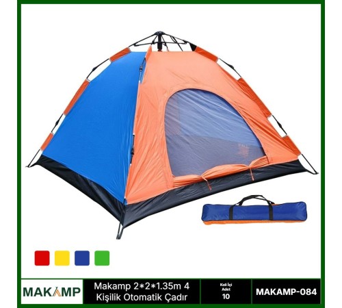 Makamp 4 kişilik otomatik kurulumlu çadır