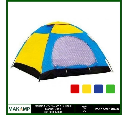 Makamp 4 kişilik manuel çadır