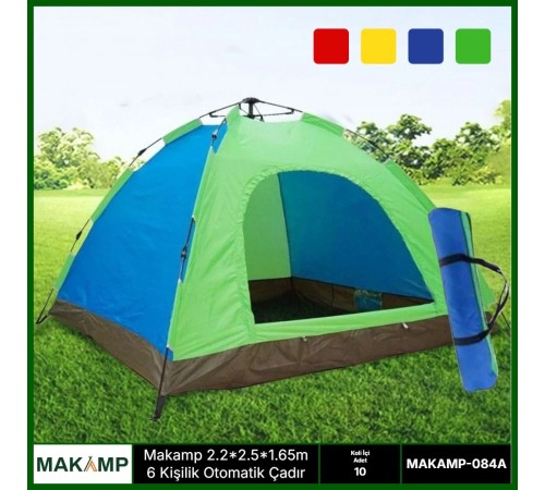 Makamp 6 kişilik otomatik kurumlu çadır