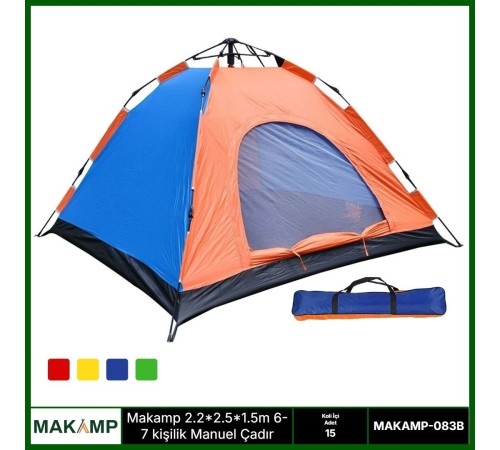 Makamp 6 kişilik manuel çadır