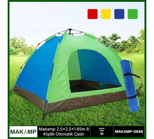 Makamp 8 kişilik otomatik kurulumlu Çadır
