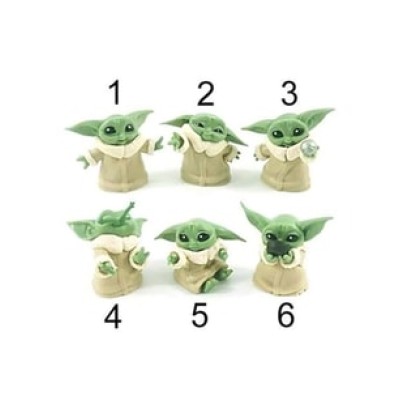Mini Baby Yoda Figür 6 Adet