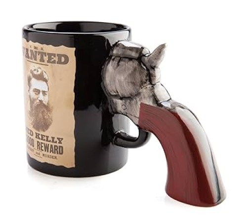 Ned Kelly Aranıyor Silah Tasarımlı Kupa Bardak