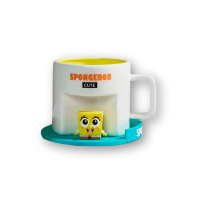Süngerbob Silikon altlıklı Kupa Bardak