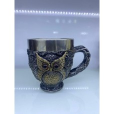 Baykuş Çelik Kupa Bardak Kod 6931