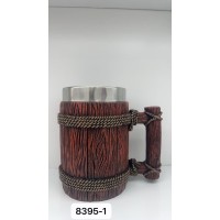 Büyük Boy Halatli Çelik Kupa Bardak Kod 8395