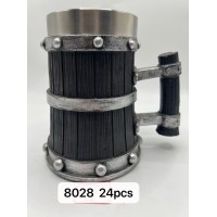 Büyük Boy Gümüş işlemeli Çelik Kupa Kod 8028