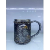 Kartal Motifli Çelik Kupa 220076
