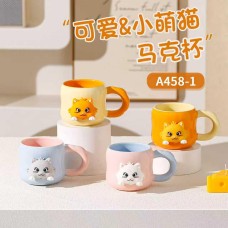 Mıknatıslı Kedi Motifli Seramik Kupa Bardak