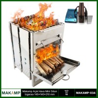 Makamp Açık Hava Mini Odun Izgarası 034