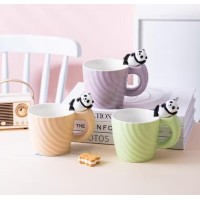 Panda Motifli Seramik Kupa Bardak