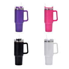 Pipetli Termos Bardak Paslanmaz Çelik 1.2 Lt