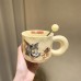 Tom ve Jerry Kaşıklı Kupa Bardak
