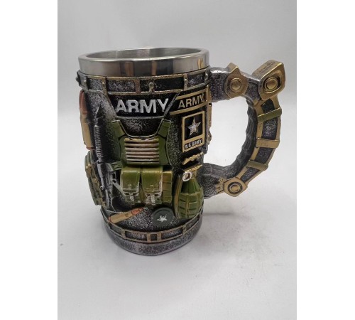 XH46 ARMY motifli çelik kupa