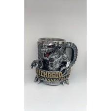 XH53 Mechagod Canavar Motifli çelik kupa
